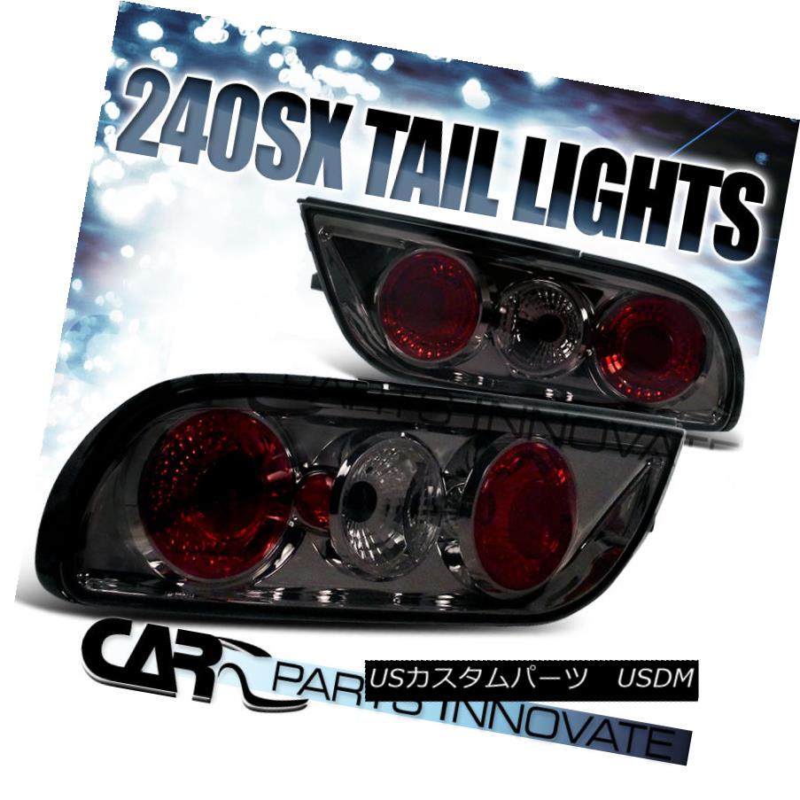 テールライト Fit 1989-1994 Nissan 240SX S13 Hatchback Smoke Lens Tail Lights Rear Lamp Fit 1989-1994 Nissan 240SX S13ハッチバックスモークレンズテールライトリアランプ