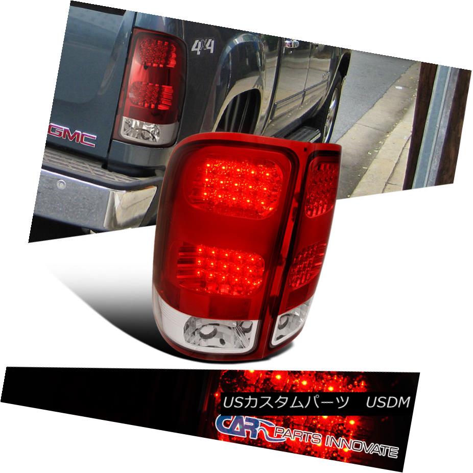 テールライト GMC 2007-2014 Sierra 1500 2500 3500 LED Tail Lights Brake Stop Rear Lamps Red GMC 2007-2014 Sierra 1500 2500 3500 LEDテールライトブレーキストップリアライト赤