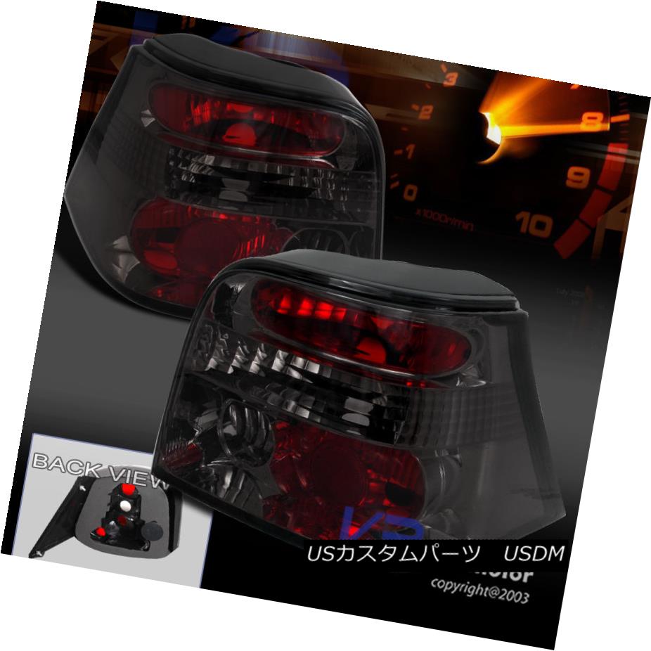 テールライト Fits 1999-2006 VW Golf IV MK4 Smoke Tinted Tail Lights Pair フィット1999-2006 VWゴ..