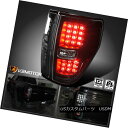 テールライト 2009-2014 Ford F150 Truck STX Fx4 Black LED Brake Tail Lights Left+Right 2009-2014フォードF150トラックSTX Fx4ブラックLEDブレーキテールライト左+右