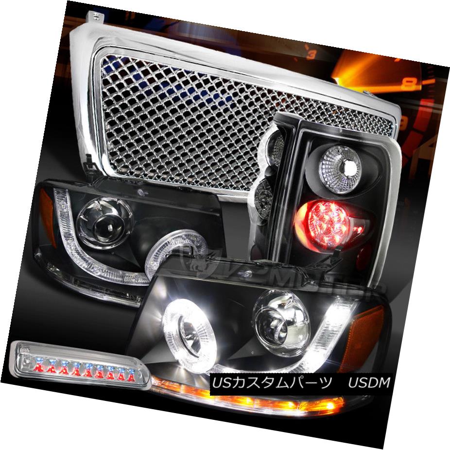 Black Headlights Led Tail F150 Lamps Clear テールライト Smd Grille オンライン 3rd 04 08 Drl Stop Chrome 04 08 F150ブラックsmd Drlヘッドライト Ledテールランプ クリア第3ストップ クロームグリル World倉庫 店 車用品 バイク用品 車用品 パーツ