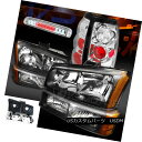 テールライト 03-06 Silverado 1500 Black Headlights Bumper Lamp Clear Tail Lamps LED 3rd Brake 03-06 Silverado 1500ブラックヘッドライトバンパーランプ クリアテールランプ LED第3ブレーキ