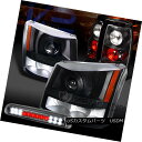 テールライト 03-06 Silverado Black Projector Headlights+Tail Lamps+Smoke LED 3rd Brake Lamp 03-06 Silveradoブラックプロジェクターヘッドライト+タイ lランプ+スモークLED第3ブレーキランプ(2)
