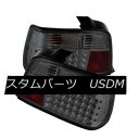 テールライト BMW 3-series 92-98 E36 4Dr Smoke LED Rear Tail Lights Set Brake Lamp BMW 3シリーズ92-98 E36 4DrスモークLEDリアテールライトセットブレーキランプ(2)
