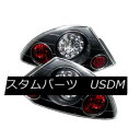 テールライト Mitsubishi 00-02 Eclipse Black LED Rear Tail Lights Brake Lamp Set GS GT Spyder 三菱00-02 EclipseブラックLEDリアテールライトブレーキランプセットGS GT Spyder