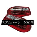 テールライト Mercedes Benz 96-02 W210 E-Class Red Clear LED Tail Lights Rear Lamps Pair Set メルセデスベンツ96-02 W210 EクラスレッドクリアLEDテールライトリアランプペアセット