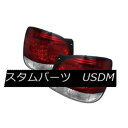 テールライト 98-05 Lexus GS300 GS400 GS430 Red Clear LED Rear Tail Lights Lamps Sedan 98-05レクサスGS300 GS400 GS430レッドクリアLEDリアテールライトランプセダン