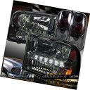 テールライト Smoke Upgrade 1999-2004 Ford F250 F350 To To 2007+ Look LED Headlight+Tail Light 煙のアップグレード1999-2004 Ford F250 F350 To To 2007+見えるLEDヘッドライト+テールライト