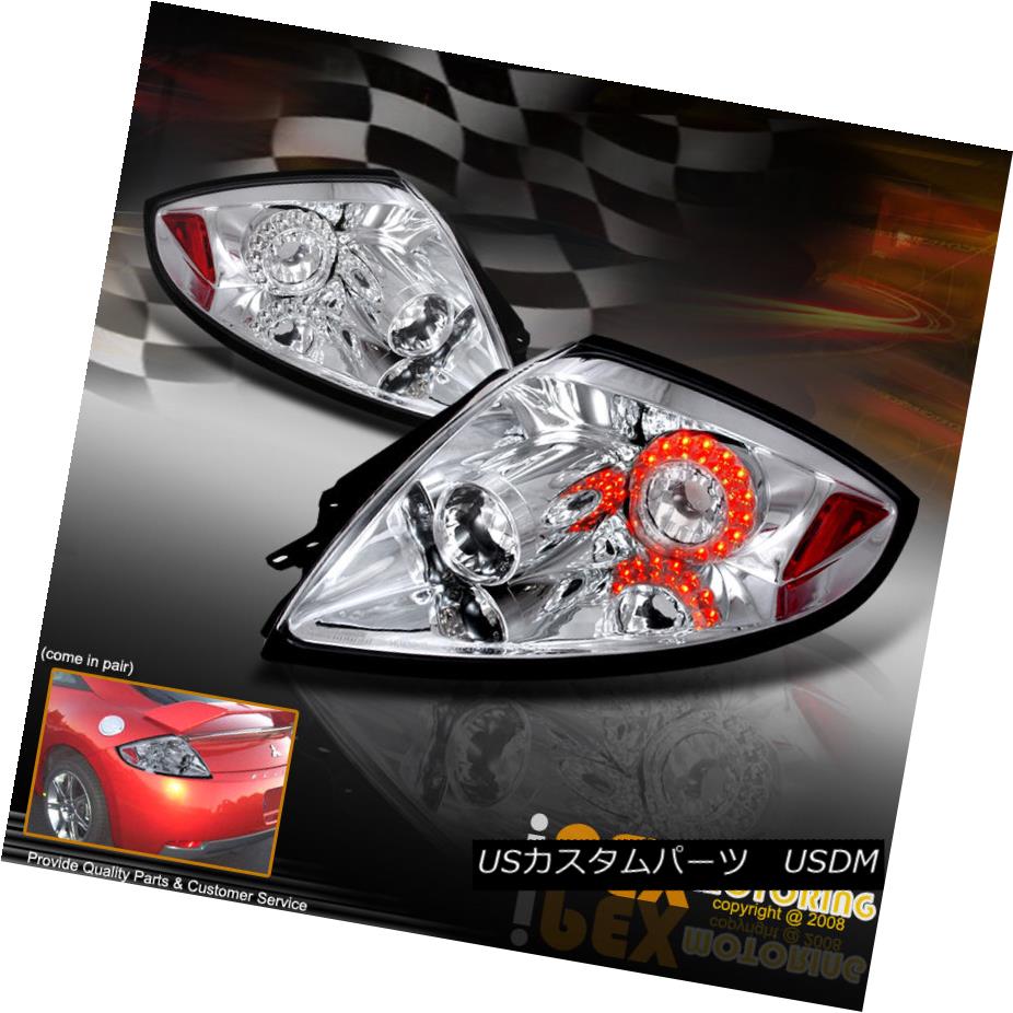 テールライト 2006-2011 Mitsubishi Eclipse JDM Chrome Altezza LED Tail Lights Brake Lamp PAIR 2006-2011三菱Eclipse JDMクロームAltezza LEDテールライトブレーキランプペア