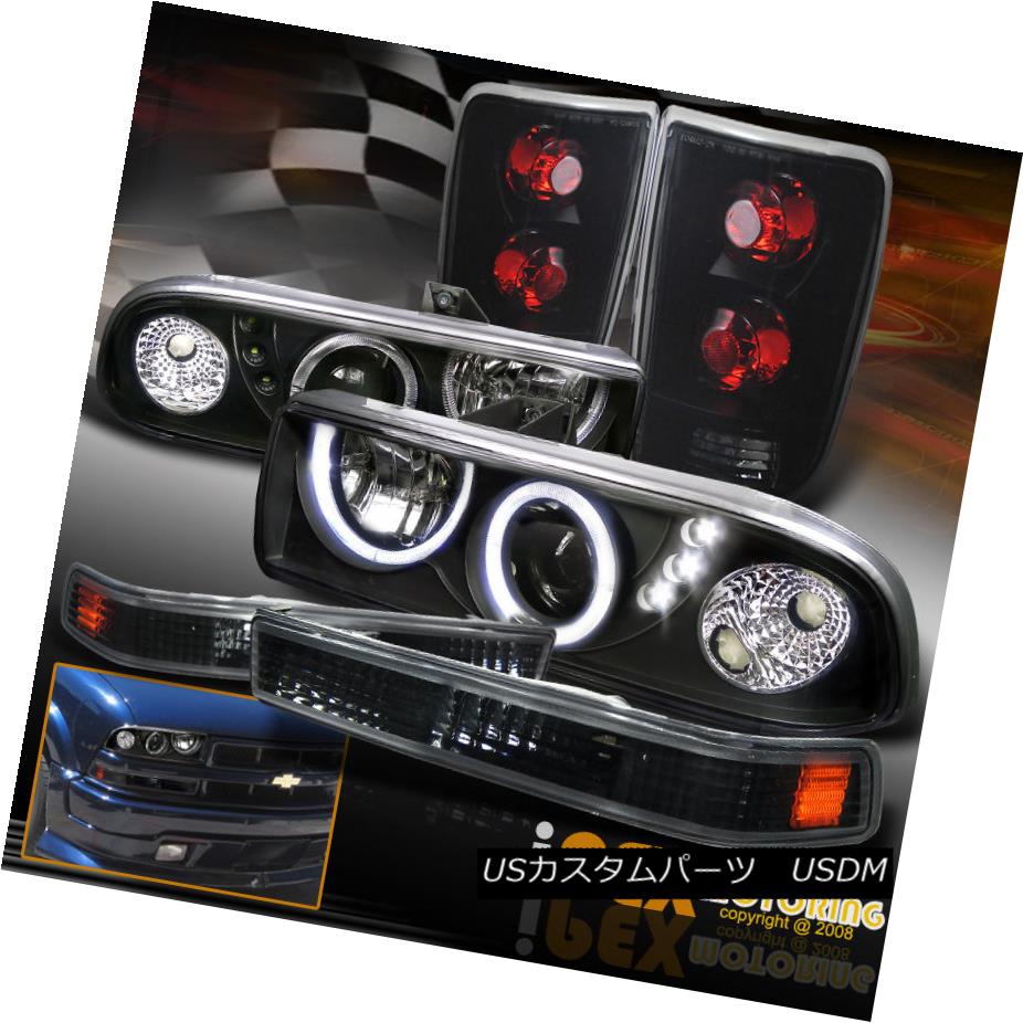 テールライト Black Halo Projector LED Headlight Dark Smoke Tail Light Signal Chevy Blazer ブラックハロープロジェクターLEDヘッドライト ダークスモークテールライト 信号シボレーブレイザー