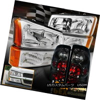 テールライト2003-2006Silverado1500/2500/3500ChromeHeadlightsW/Signals+SmokeTailLight2003-2006Silverado1500/2500/3500クロームヘッドライト信号/煙テールライト
