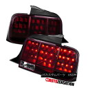 テールライト 2005-2009 Ford Mustang Smoke Red Sequential LED Tail Lights Rear Lamps 2005-2009 Ford Mustang SmokeレッドシーケンシャルLEDテールライトリア・ランプ(2)