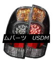 テールライト ANZO 311042 Set of 2 Black LED Tail Lights for Toyota Tacoma ANZO 311042ト...