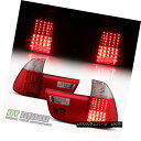 テールライト 2000-2006 BMW E53 X5 Exotic Red LED Tail Lights Brake Lamps 00-06 Set Left+Right 2000-2006 BMW E53 X5エキゾチックレッドLEDテールライトブレーキランプ00-06セット左+右