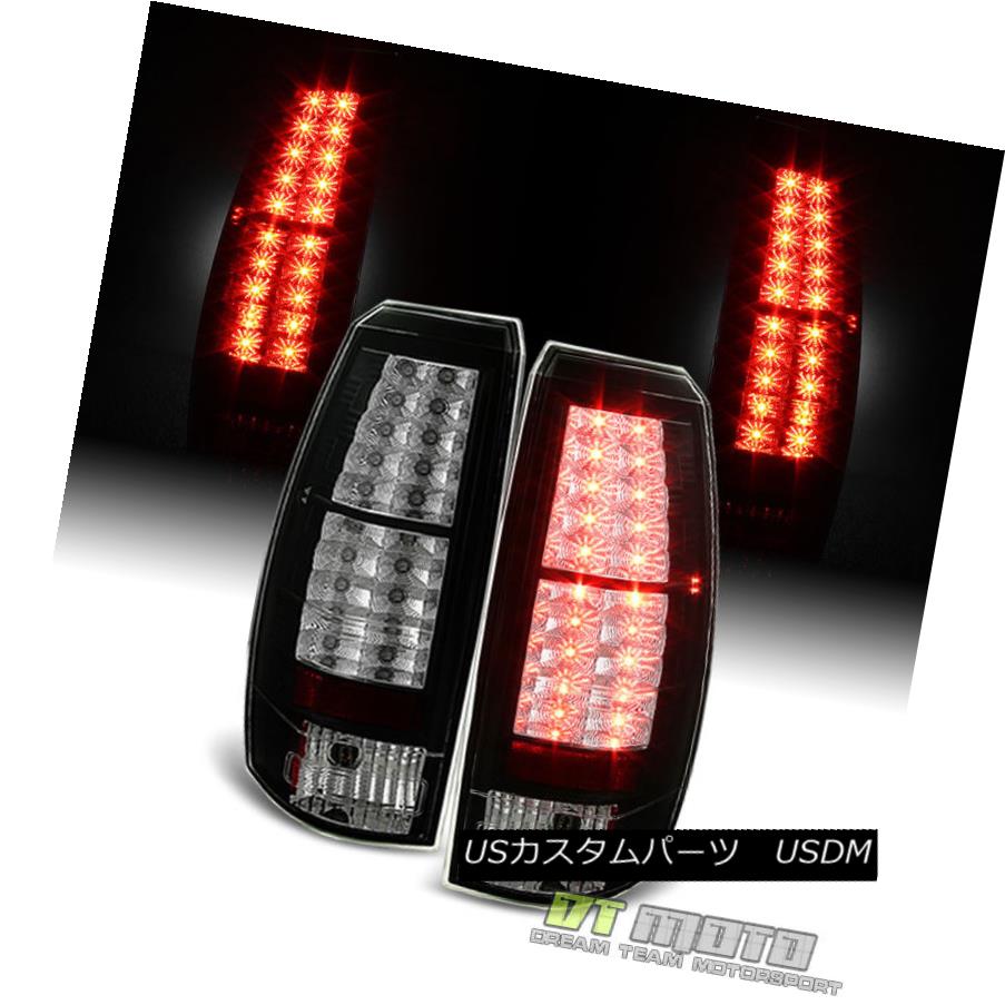 テールライト Black 2007-2013 Chevy Avalanche Lumileds LED Tail Lights Brake Lamps Left+Right ブラック2007-2013シボレーアバランチェLumileds LEDテールライトブレーキランプ左+右