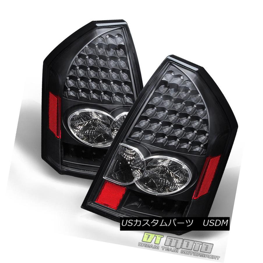 楽天カスタムパーツ WORLD倉庫テールライト Black 2005-2007 Chrysler 300 LED Tail Lights Brake Lamps Left+Right Aftermaket ブラック2005-2007クライスラー300 LEDテールライトブレーキランプ左+右アフターマーケット