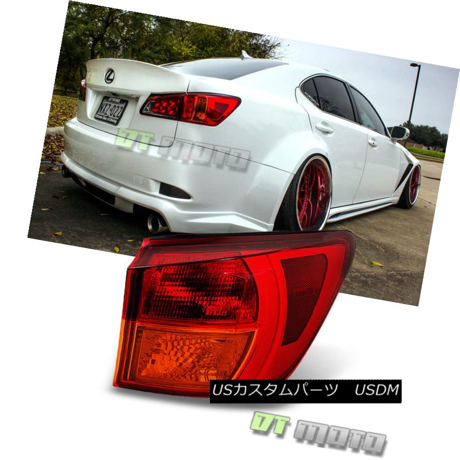 テールライト2006-2008LexusIS250/IS350OuterTailLightsBrakeLampsRightPassengerSide2006-2008レクサスIS250/IS350アウターテールライトブレーキランプ右乗員側