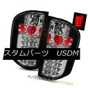 テールライト For 07-13 Silverado 1500/2500/3500HD Black LED Tail Lights Rear Brake Lamps 07-13 Silverado 1500/2500/3500 HDブラックLEDテールライトリアブレーキランプ(2)
