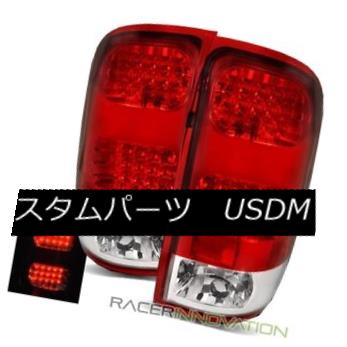 テールライト For 07-13 GMC Sierra 1500/2500HD/3500HD Red Clear LED Tail Lights Brake Lamps 07-13 GMC Sierra 1500 / 2500HD / 35 00HDレッドクリアLEDテールライトブレーキランプ