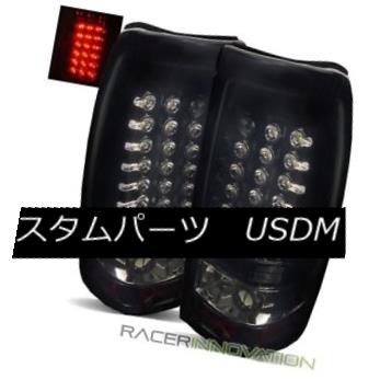 テールライト For 99-02 Chevy Silverado Fleetside Black Smoke LED Tail Lights Rear Brake Lamps 99-02 Chevy Silverado Fleetside用ブラックスモークLEDテールライトリアブレーキランプ