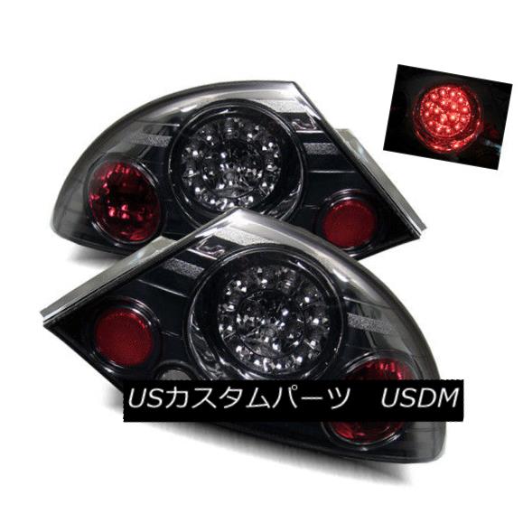 テールライト For 00-02 Mitsubishi Eclipse Smoke Left+Right LED Tail Lights Rear Brake Lamps 00-02用三菱Eclipse Smoke左+右LEDテールライトリアブレーキランプ