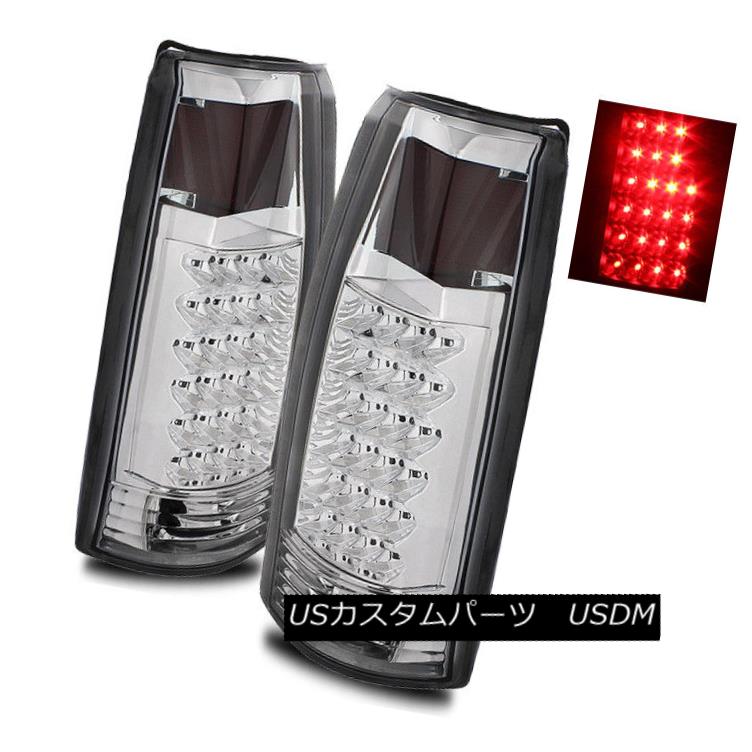 テールライト For 88-99 Chevy/GMC C/K Full Size Pickup Chrome LH/RH LED Tail Lights Brake Lamp 88-99シボレー/ GMC C / KフルサイズピックアップクロームLH / RH LEDテールライトブレーキランプ用