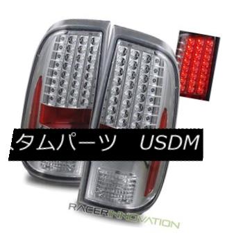 テールライト For 08-12 Ford F250/F350/F450 Super Duty Chrome Clear LED Tail Lights Brake Lamp 08-12フォードF250 / F350 / F450用スーパーデューティクロームクリアLEDテールライトブレーキランプ