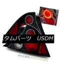 テールライト For 01-03 Honda Civic 2 Door Coupe Black Halo Altezza Tail Lights Brake L...
