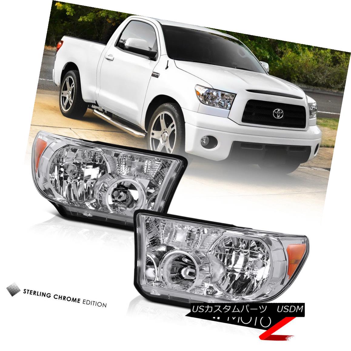 テールライト 07-13 Toyota Tundra TRD Truck Crystal Clear L+R Headlamp+Led Tail Light+Fog Lamp 07-13トヨタトンドラTRDトラッククリスタルクリアL + Rヘッドランプ+ Ledテールライト+フォグランプ 2