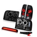 テールライト Halo Smoke Headlights High Brake Cargo LED Rear SignalLight 1999-2004 F350 7.3L ハロー煙ヘッドライトハイブレーキカーゴLEDリアシグナルライト1999-2004 F350 7.3L