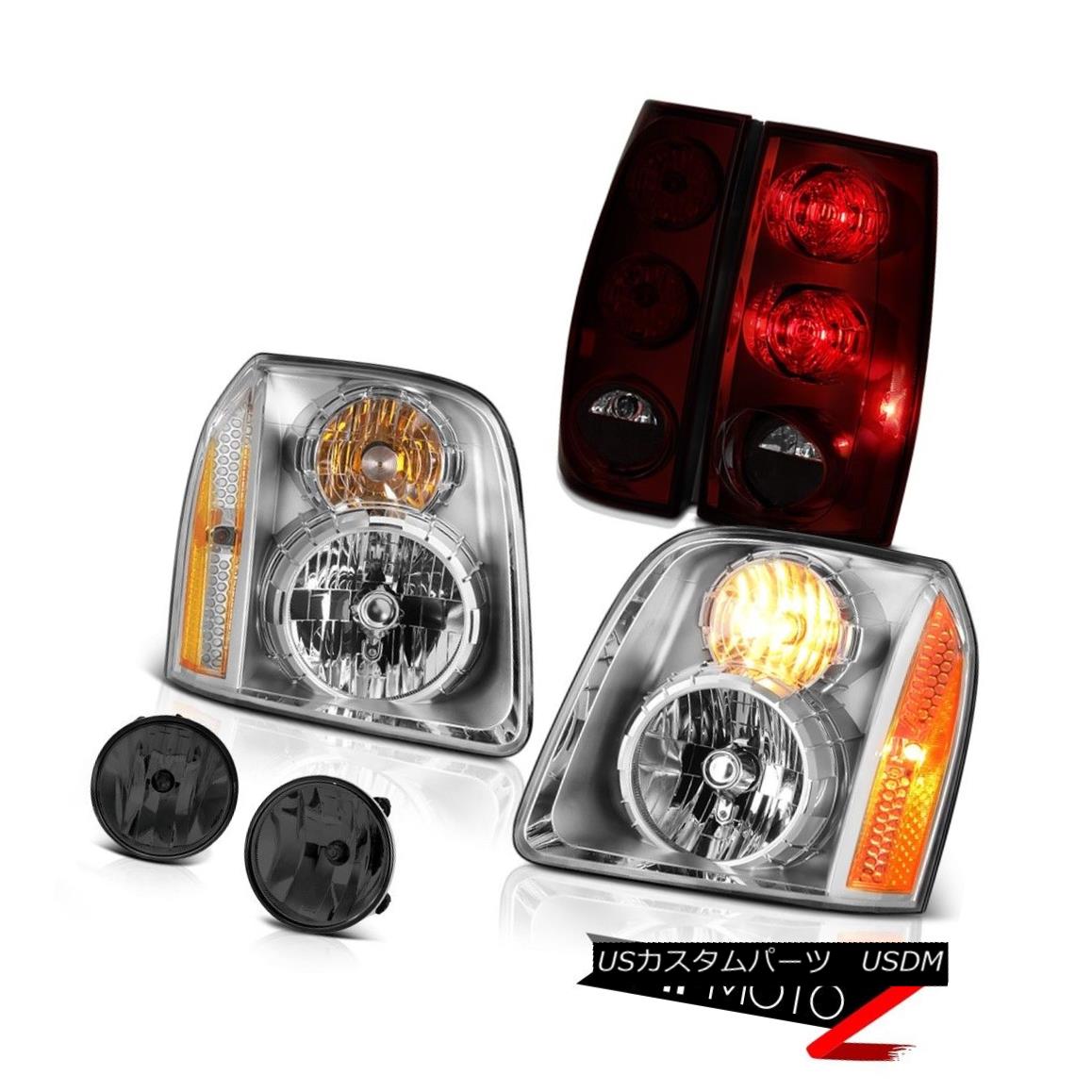 ơ饤 07-14 GMC Yukon SLT Dark Smoke Foglamps Red Taillamps Headlamps Factory Style 07-14 GMC桼SLT⡼եץåɥץإåɥ׹쥹