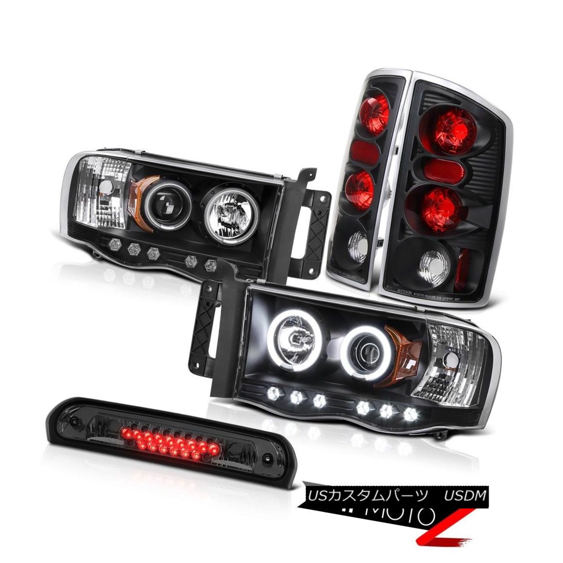 テールライト Ring C.C.F.L Angel Eye Headlights Tail Brake Lamps High Cargo LED 02-05 Ram ST リン..