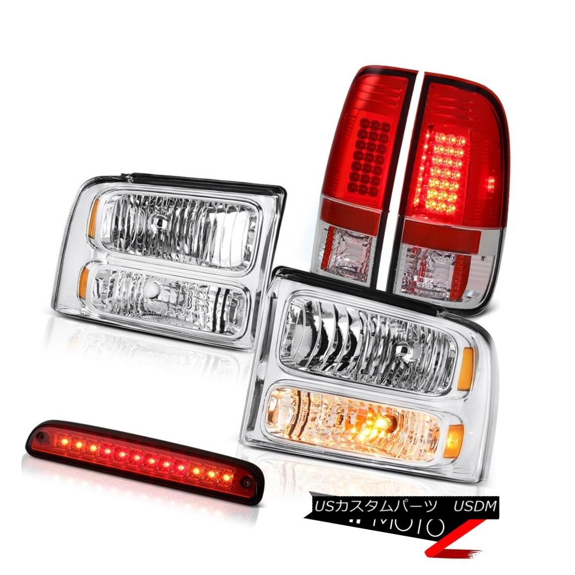 ơ饤 2005-2007 F250 Lariat Factory Style Headlights Brake Lamps Taillight 3rd Red LED 2005-2007 F250 Lariat쥹إåɥ饤ȥ֥졼ץơ饤3ֿLED