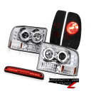 e[Cg Headlight Halo DRL LED Sinister Black TailLight Brake Cargo 99-04 Ford SuperDuty wbhCgHalo DRL LED Sinister Black TailLightu[LJ[S99-04 Ford SuperDuty