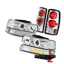 テールライト Projector Headlights SMD Euro Bumper Altezza Tail Lights 2000-2006 Suburban LT プロジェクターヘッドライトSMDユーロバンパーAltezzaテールライト2000-2006郊外LT