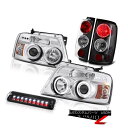 テールライト 04-08 Ford F150 FX4 High Stop Light Clear Chrome Headlamps Taillamps Halo...