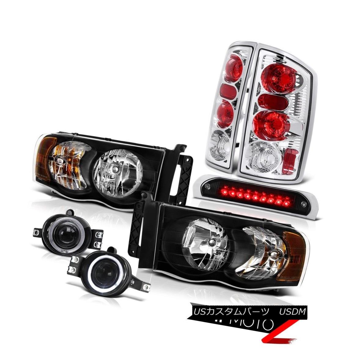 ơ饤 Inky Black Headlight Rear Taillight Fog Roof Brake Cargo LED 2002-2005 Dodge Ram 󥭥֥åإåɥ饤ȥꥢơ饤̸֥졼LED 2002-2005 Dodge Ram