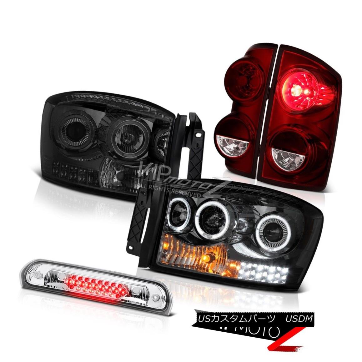 ơ饤 2007-2008 Dodge Ram 1500 5.7L Tail Lights Headlights Euro Chrome Roof Cab Light 2007-2008å1500 5.7Lơ饤ȥإåɥ饤ȥ桼롼ե֥饤