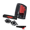 テールライト 06 Dodge Ram WS Smoked L.E.D Taillamps Projector Chrome Fog Roof 3rd Carg...