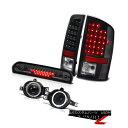 テールライト 2006 Dodge Ram ST SMD Brake Tail Lights Projector Foglights Third Cargo L...