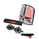 テールライト 2006 Dodge Ram Chrome LED Taillights Projector Bumper Fog Roof 3rd Cargo ...