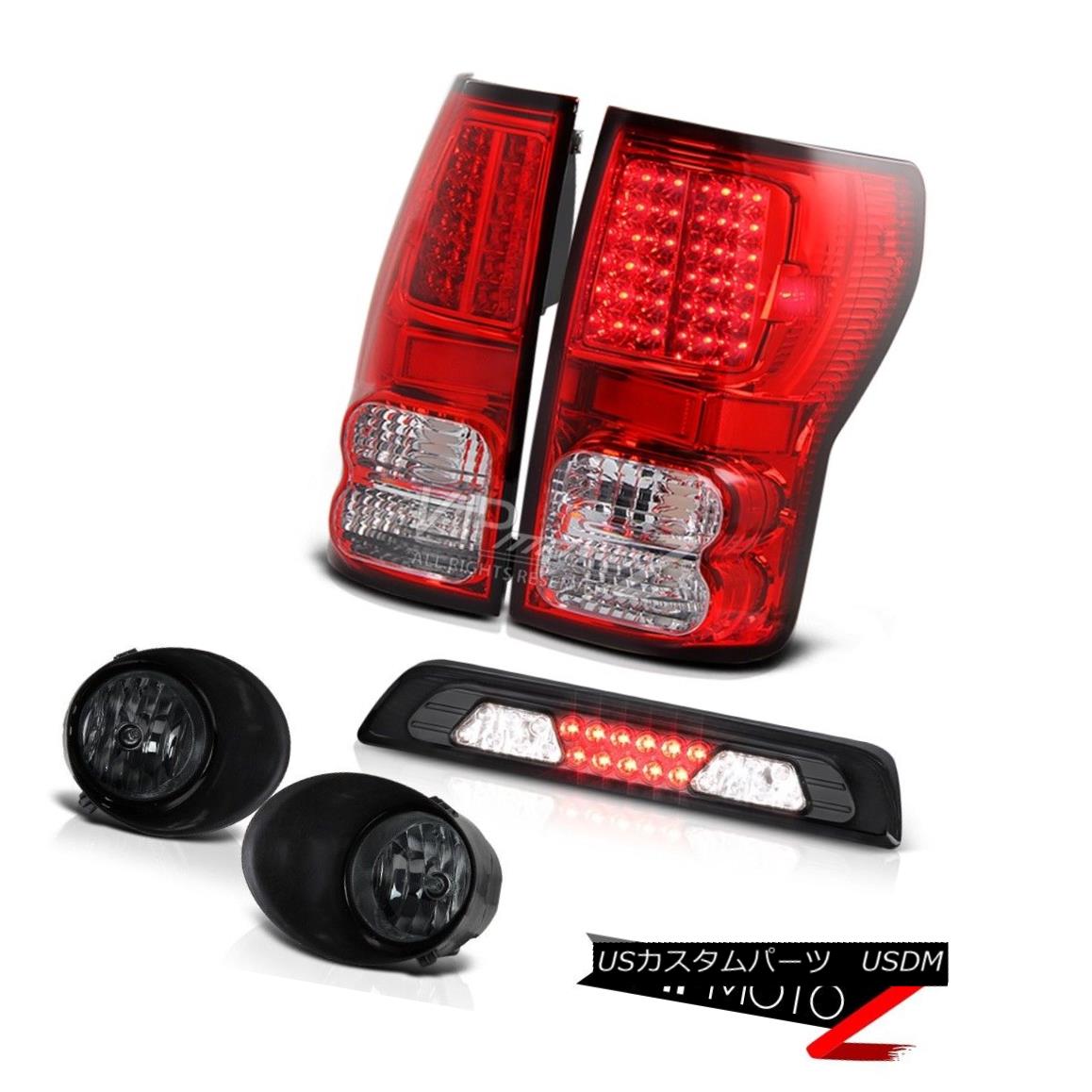 テールライト 07-13 Toyota Tundra Limited Titanium Smoke Foglamps Roof Cab Lamp Red Taillights 07-13 Toyota Tundra Limitedチタンスモークフォグランプルーフキャブランプ赤い曇り灯