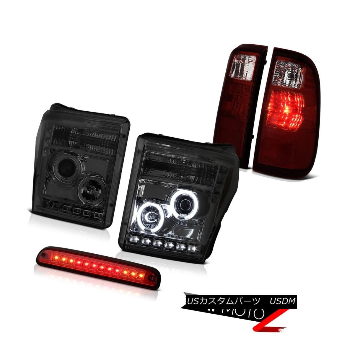 ơ饤 11-16 F250 Xl Red Roof Cargo Light Tail Lights Phantom Smoke Headlights Newest 11-16 F250 X1åɥ롼ղʪ饤ȥơ饤ȥեȥॹ⡼إåɥ饤Ⱥǿ