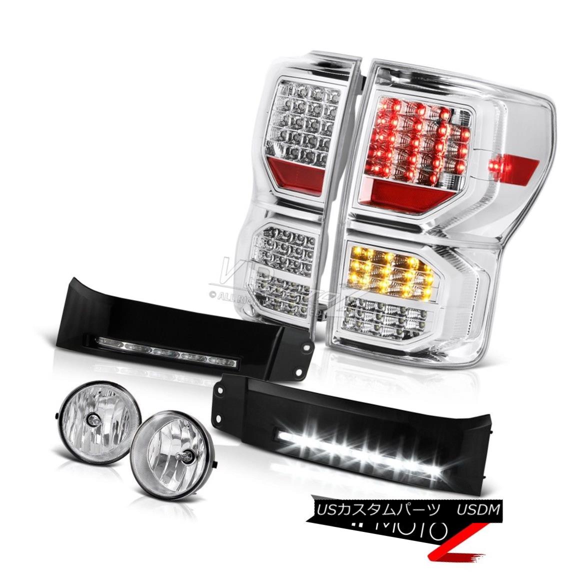 テールライト 07-13 Toyota Tundra Limited Taillights Black Bumper DRL Fog Lights Error Free 07-13トヨタ トンドラ リミテッド テールライトブラック バンパーDRLフォグ ライト「エラーフリー」