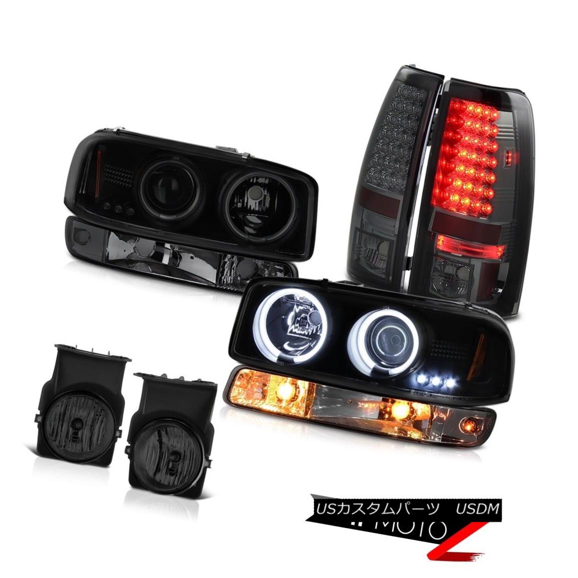 テールライト 03-06 Sierra SLT Titanium smoke foglamps tail lights signal light ccfl headlamps 03-06 Sierra SLTチタンスモークフォグライトテールランプ信号光ccflヘッドライト