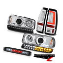 テールライト 1999-2006 Sierra GMT800 Rear Brake Lamps Smokey Roof Cab Lamp Signal Head...