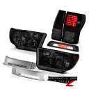 テールライト 07-13 Toyota Tundra SR5 Headlights Silver DRL Strip Roof Brake Lamp Taillights 07-13トヨタトンドラSR5ヘッドライトシルバーDRLストリップ屋根ブレーキランプテールライト(2)