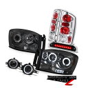 テールライト 2006 Dodge Ram Smoke CCFL Ring Headlights Rear Taillamps Foglights 3rd Ca...
