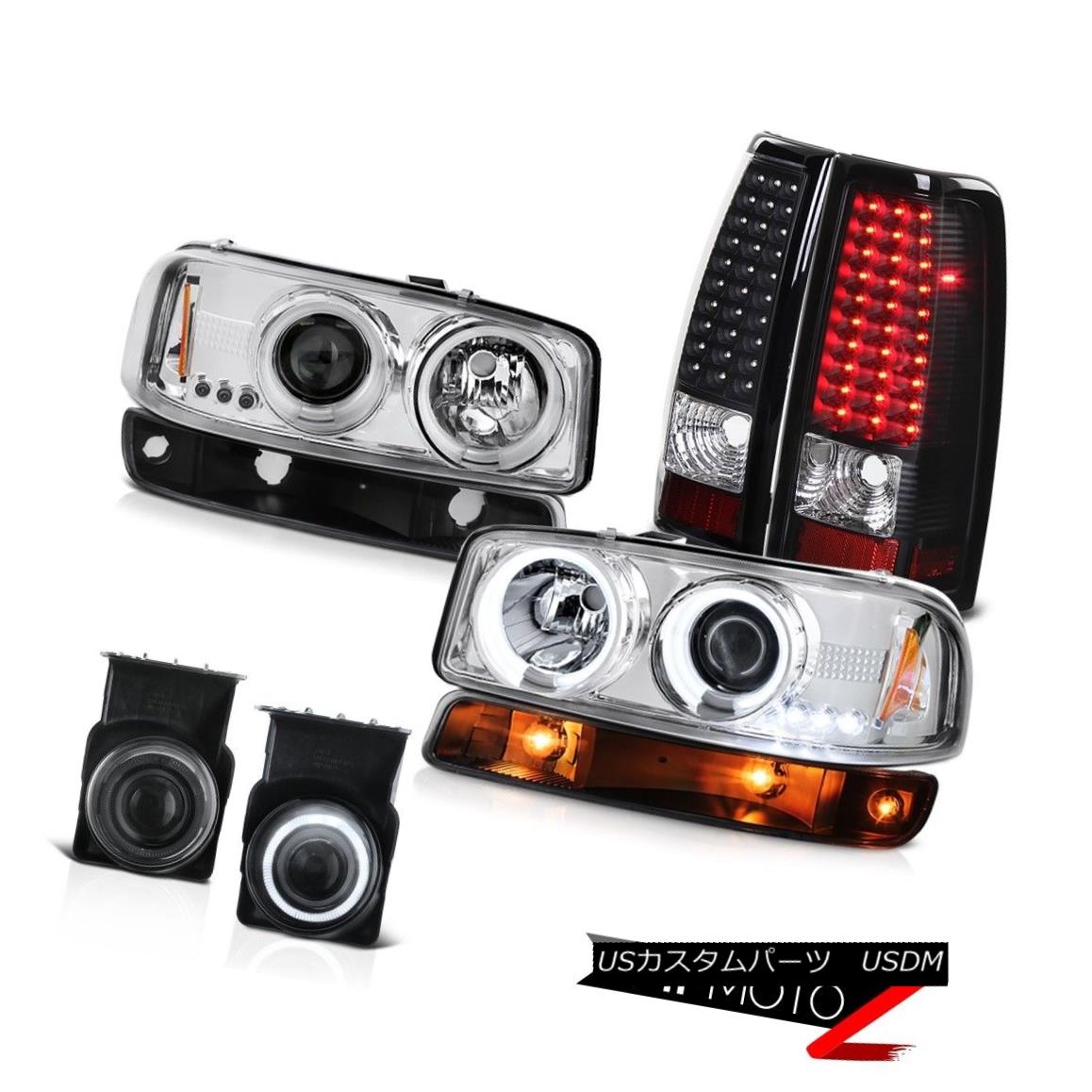 テールライト 03-06 Sierra C3 Fog lights black led tail signal lamp euro chrome ccfl Headlamps 03-06シエラC3フォグライトブラックテールシグナルランプユーロクロムccflヘッドライト