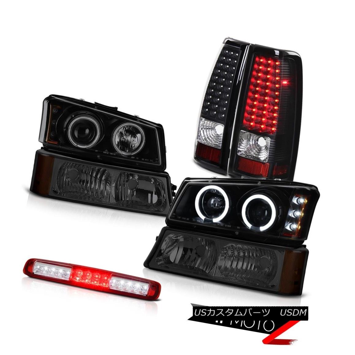 テールライト 03-06 Silverado Titanium Smoke Signal Lamp High Stop Light Headlights Taillamps 03-06 Silveradoチタンスモークシグナルランプハイストップライトヘッドライトテールランプ